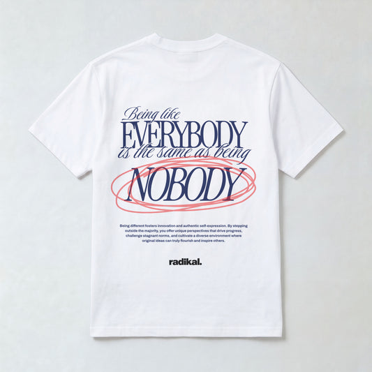 Tricou oversized "BEING LIKE EVERYBODY"