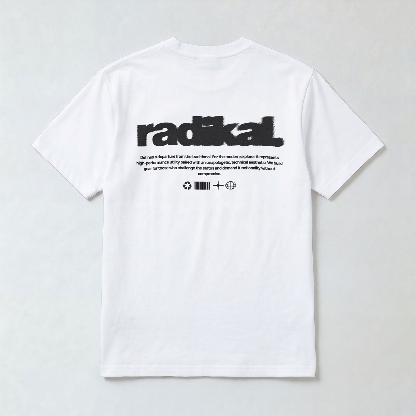 Tricou oversized "RADIKAL GRUNGE LOGO"